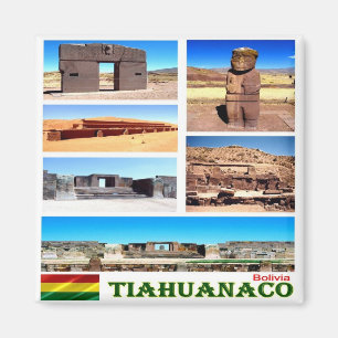 Imã BO - Bolívia - Tiahuanaco - Colagem do Mosaico