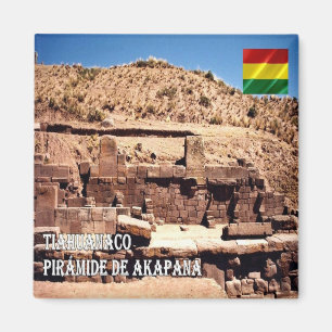 Imã BO - Bolívia - Tiahuanaco - Pirâmide Akapana