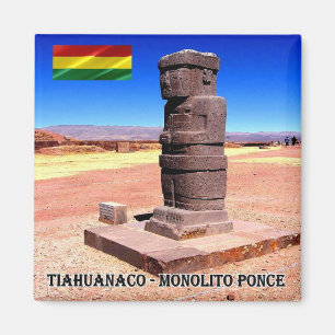 Imã BO - Bolívia - Tiahuanaco - Ponce Monolith