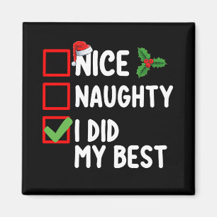 Imã Boa Travessa Eu Fiz Minha Melhor Lista de Natal Fa