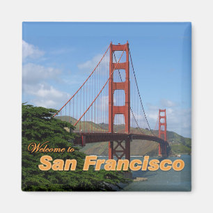 Imã Boa vinda a San Francisco - golden gate bridge