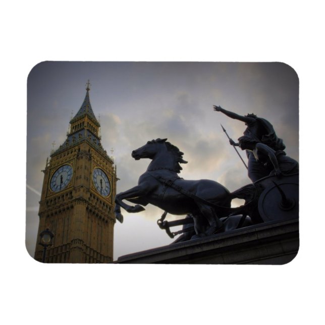 Ímã Boadicea Statue - Big Ben - Londres - Magnet (Horizontal)