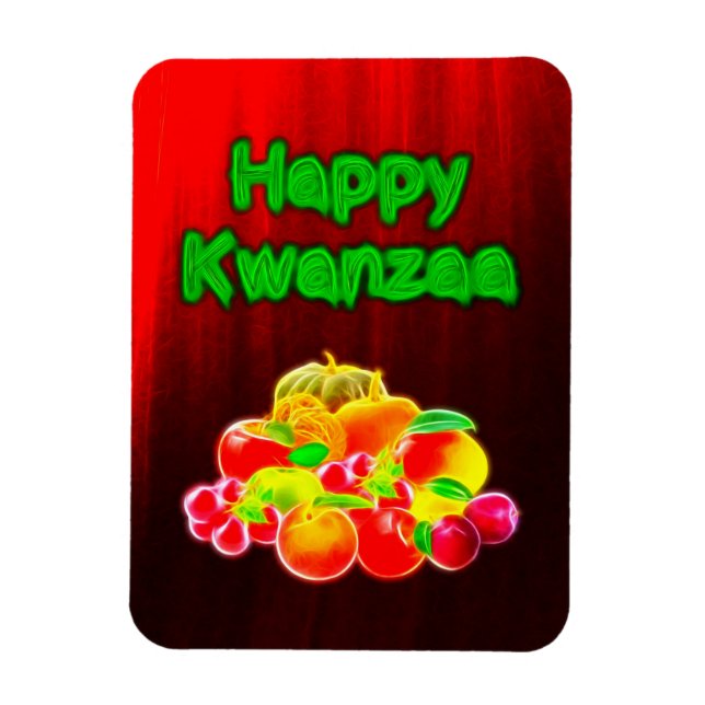 Ímã Boas Frutas do Kwanzaa (Vertical)