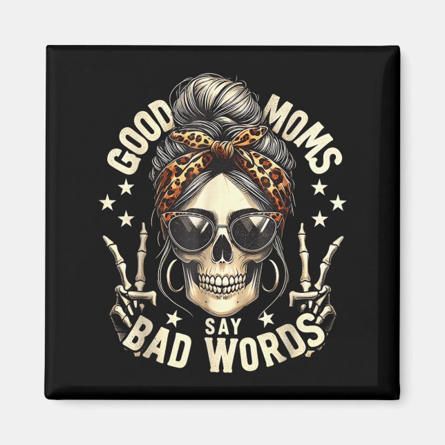 Imã Boas Mães Dizem Palavras ruins Funny Coque Desarru (Frente)