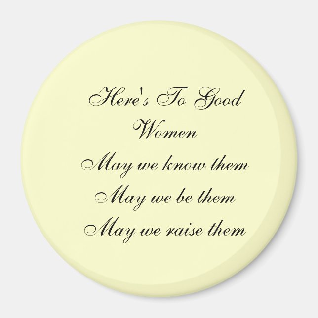 Imã Boas Mulheres (Frente)