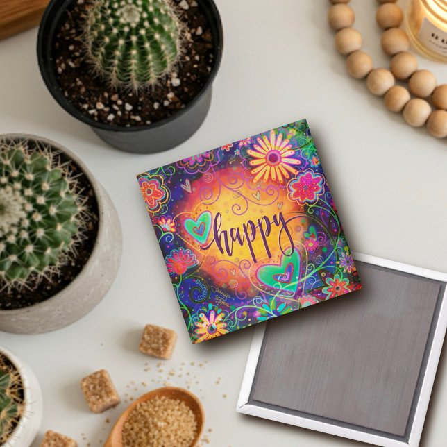 Imã Boas palavras: inspirividade Diversão de Corações  (Criador carregado)