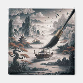 Imã Boat landscape ocean view poetic art