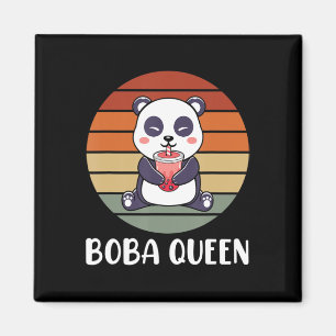 Imã Boba Queen Bubble Tea Japonês Panda Anime Ka