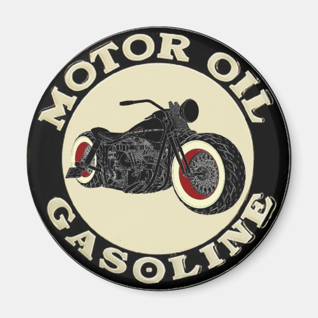 Imã - Bobber - motor Oil Gasoline - (Frente)
