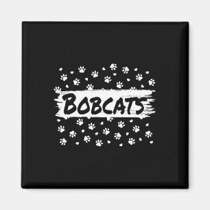 Imã Bobcats Mascote Espírito Escolar Homens Mulheres L