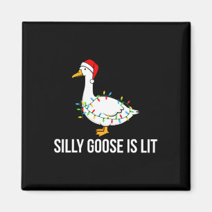 Imã Bobo Goose Fica Engraçado Luzes De Natal Papais no