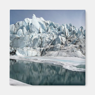 Imã Boca Alaska da geleira de Matanuska