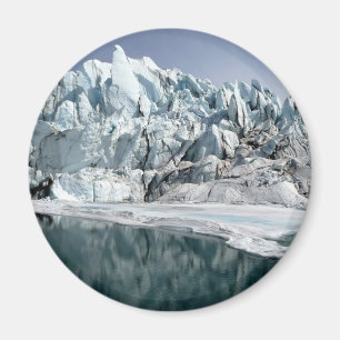 Imã Boca Alaska da geleira de Matanuska