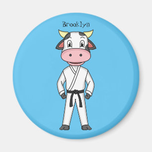 Imã Boca-branca em desenho animado em kung fu