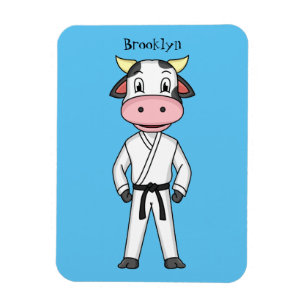 Ímã Boca-branca em desenho animado em kung fu