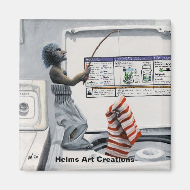 Imã Boca-Cola Criminosa De Pesca Fantasia Magnet (Frente)