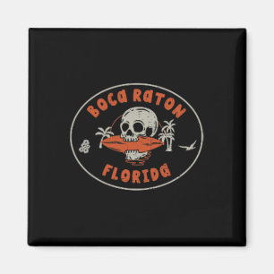 Imã Boca Raton Flórida Fl Surf Vintage Frente à Praia