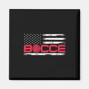 Imã Bocce Byll Bandeira Americana Usa Jogador de Bocci