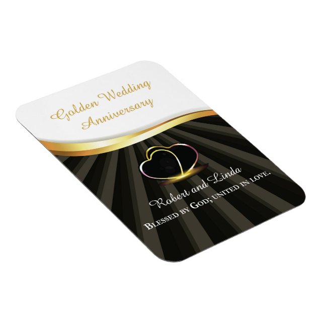 Ímã Bodas de Ouro Religiosas de 50 Anos (Lado Direito)