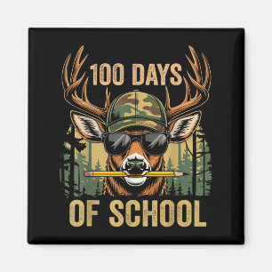 Imã Bode Engraçado de 100 Dias de Escola Camuflado Vea