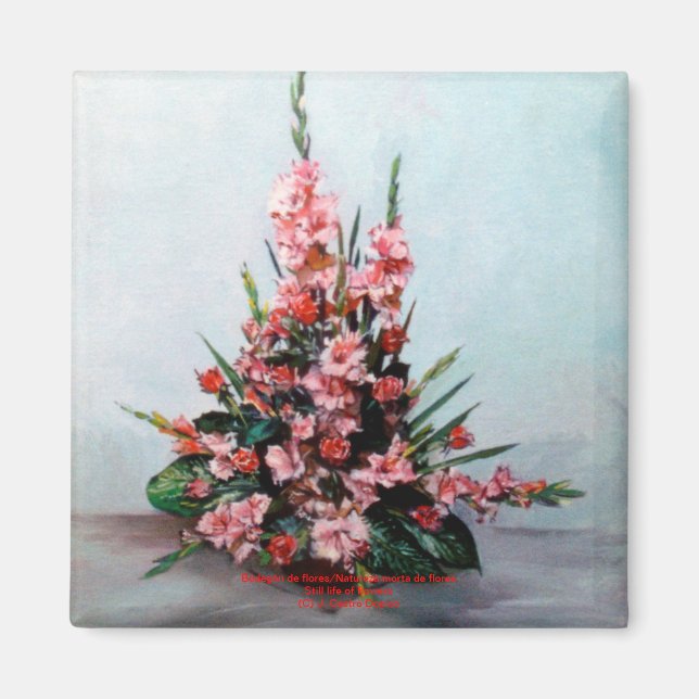 Imã Bodegón de Flores — Vida estática das flores (Frente)