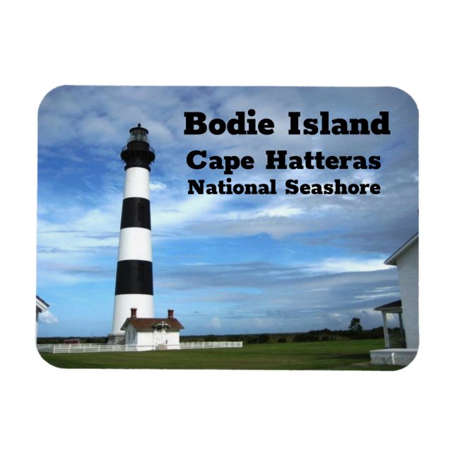 Ímã Bodie Island Light, Cape Hatteras, Nat'l Seashore (Horizontal)