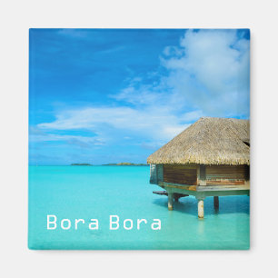 Imã Bógalo aquático sobre o ímã Bora Bora Bora com tex