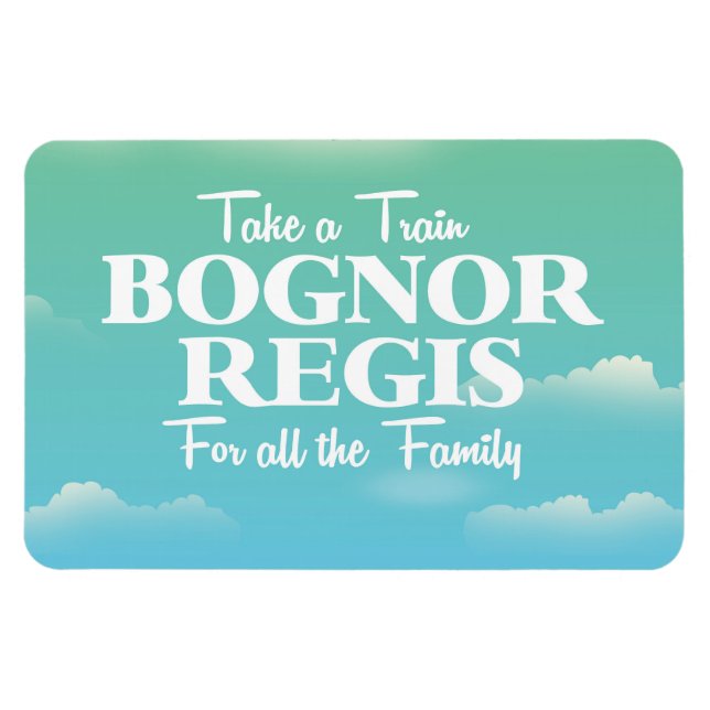 Ímã Bognor Regis viagens vintage (Horizontal)