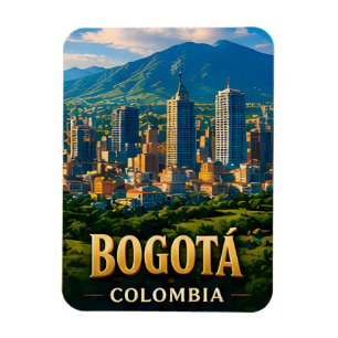 Ímã 🌎 Bogotá Colômbia América do Sul Lembrança
