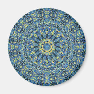 Imã Boho Abstrato Groovy Van Gogh Starry Night Mandala