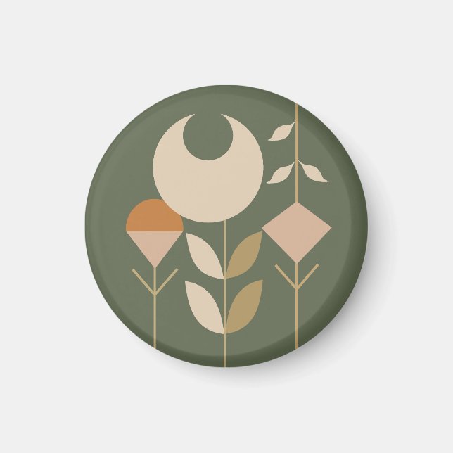 Imã Boho Abstrato Lily (Frente)