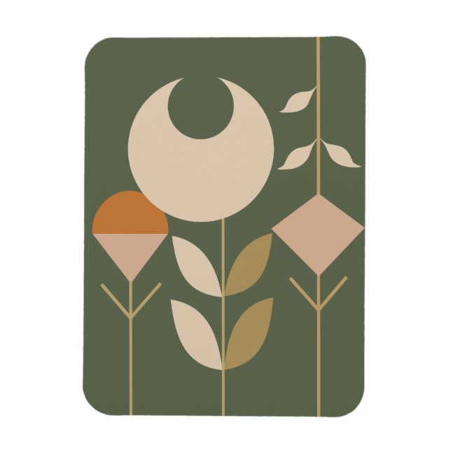 Ímã Boho Abstrato Lily (Vertical)