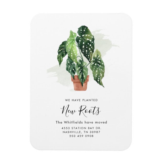 Ímã Boho Change of Address Modern Moving Announce (Alt (Vertical)