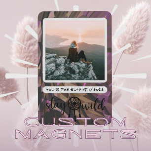 Ímã Boho Dreamcatcher Fique Selvagem Foto Magnet