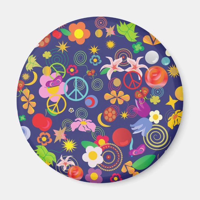 Imã Boho floral (Frente)
