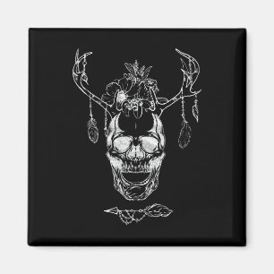 Imã Boho Halloween Skull