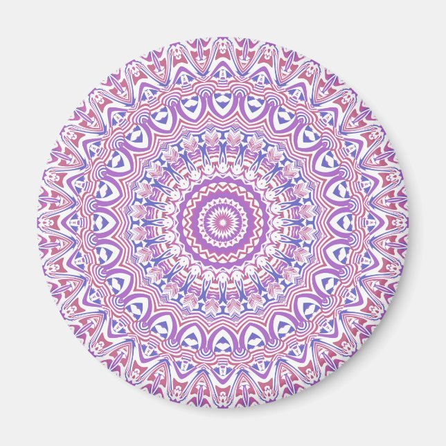 Imã Boho Hippie Funky Groovy Bohemian Kaleidoscope (Frente)