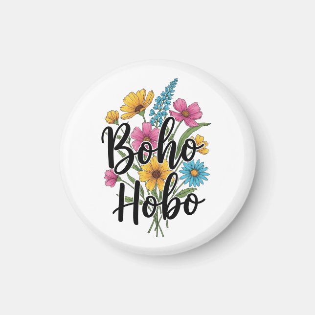 Imã Boho Hobo buquê (Frente)
