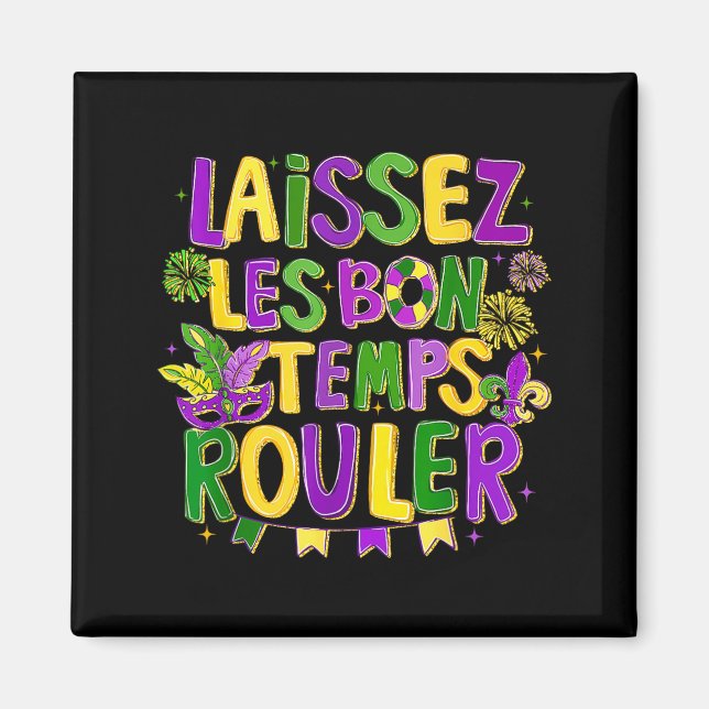 Imã Boho Laissez Les Bon Temps Rouler Mardi Gras 2026  (Frente)