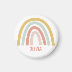 Imã Boho Pastel Rainbow Personalizado