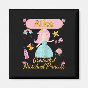 Imã Boho Princesa Alice 2026 Pré-Escolar Personalizado
