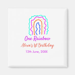 Imã Boho Rainbow, um aniversário de crianças brilhante