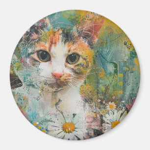 Imã Boho Watercolor Cats - Terna Feline Art (3)