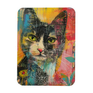 Ímã Boho Watercolor Cats - Terna Feline Art (6)