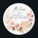 Imã Boho watercolor Floral Pampas Grass frigorífico<br><div class="desc">Boho aquarela Floral Pampas Grass Cozinha Magnética de Frigorifico</div>