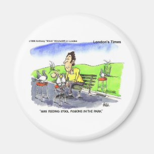 Imã Boinas de Stool Ofertas Engraçadas Camisetas e Col