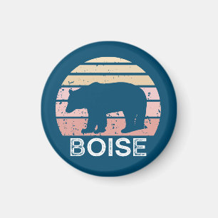 Imã Boise Idaho Retro Bear