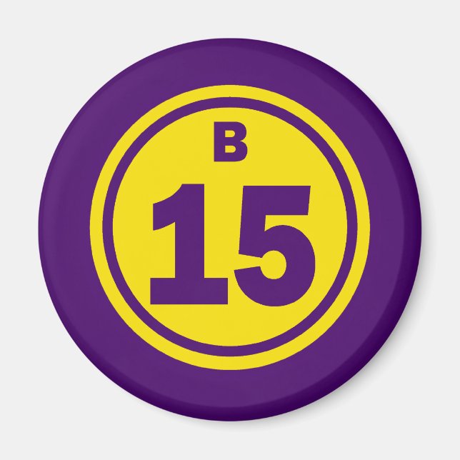 IMÃ BOLA B-15 BINGO (Frente)