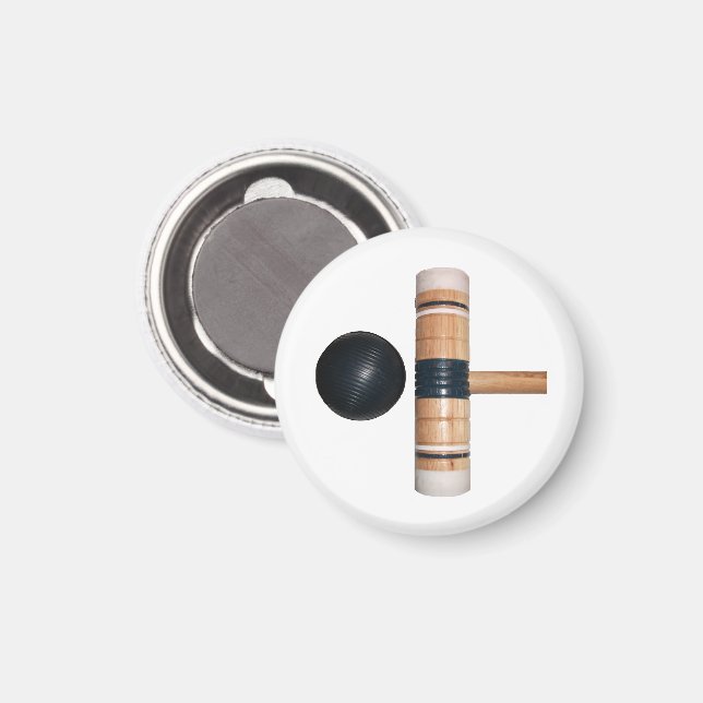 Imã Bola Croquet e Mallet (Front/Back)