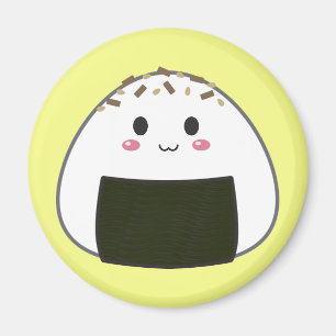 Imã Bola de arroz de Kawaii "Onigiri" com coberturas